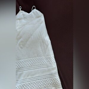 Elegant CROTCHET Lace Ivory Dress size XL but it’s adjustable to S/M size, too.